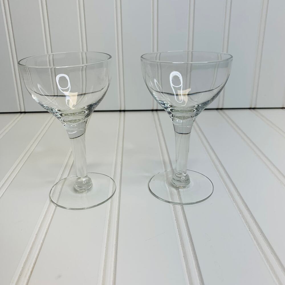 Claret Cordial Glasses Set of 2 Timeless Vintage